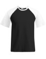 Heren T-shirt Raglan T Promodoro 1060 Black-White